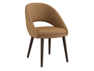 BEND - Fabric chair by DÔME DECO - view 2